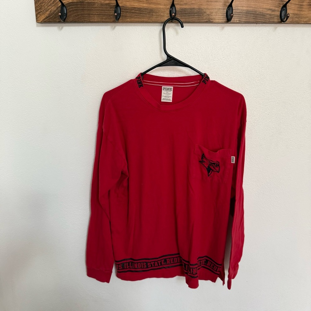 PINK Victoria’s Secret ISU Redbirds Graphic Long Sleeve Shirt